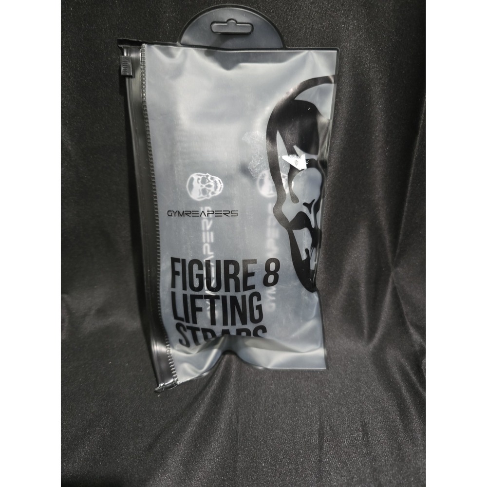 Gymreapers Figure 8 Lifting Straps Black Size Small Deadlift Powerlifting Pair
